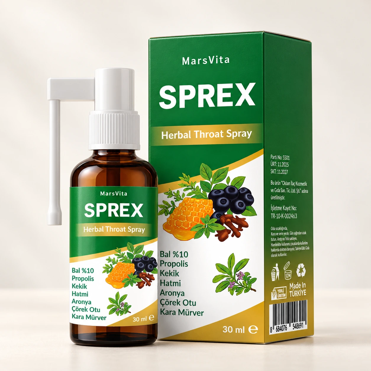 Sprex Herbal Throat Spray